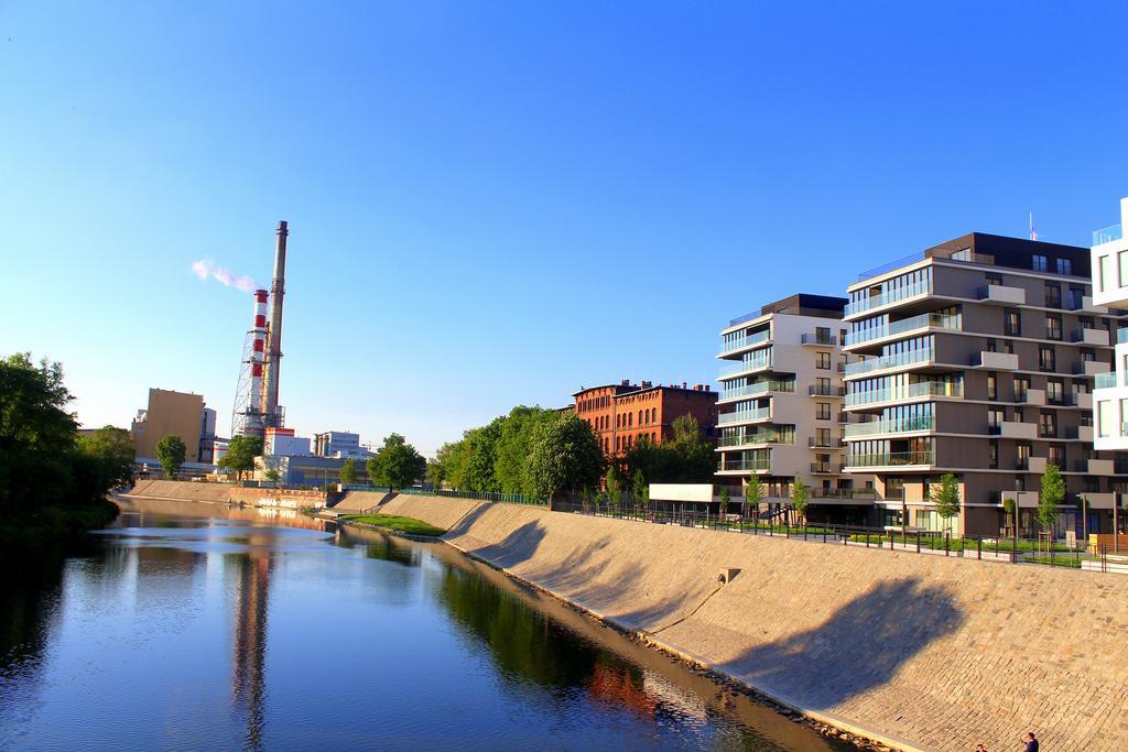 Odra View Apartments Breslau Exterior foto